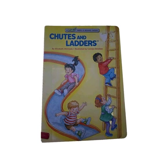 Chutes and Ladders by Carolyn Bracken 1994 Hardcover By Random House Lift / Peek - Picture 7 of 7